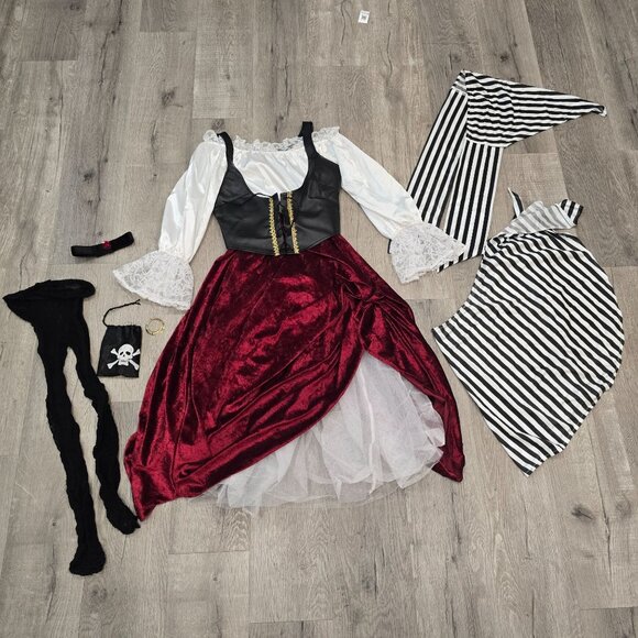 Women's InCharacter Pirate Costume Gasparilla Cosplay Disney Cruise Halloween - Picture 16 of 16